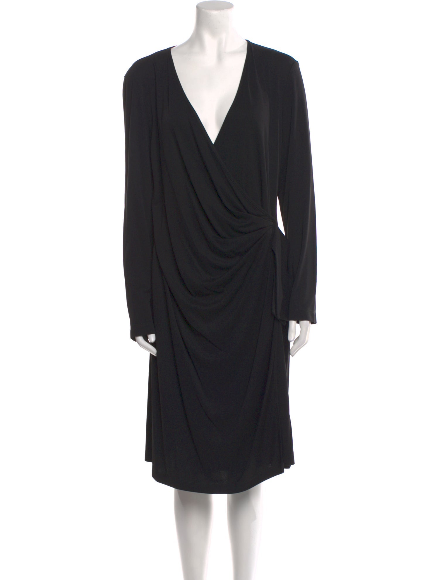 St. John V-Neck Knee-Length Dress