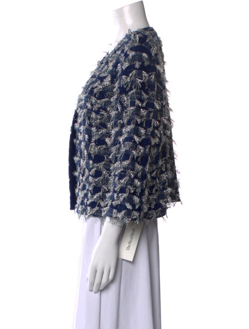 St. John Printed Scoop Neck Sweater