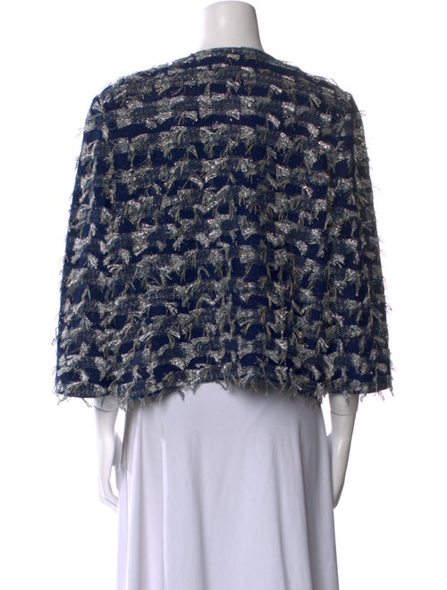 St. John Printed Scoop Neck Sweater