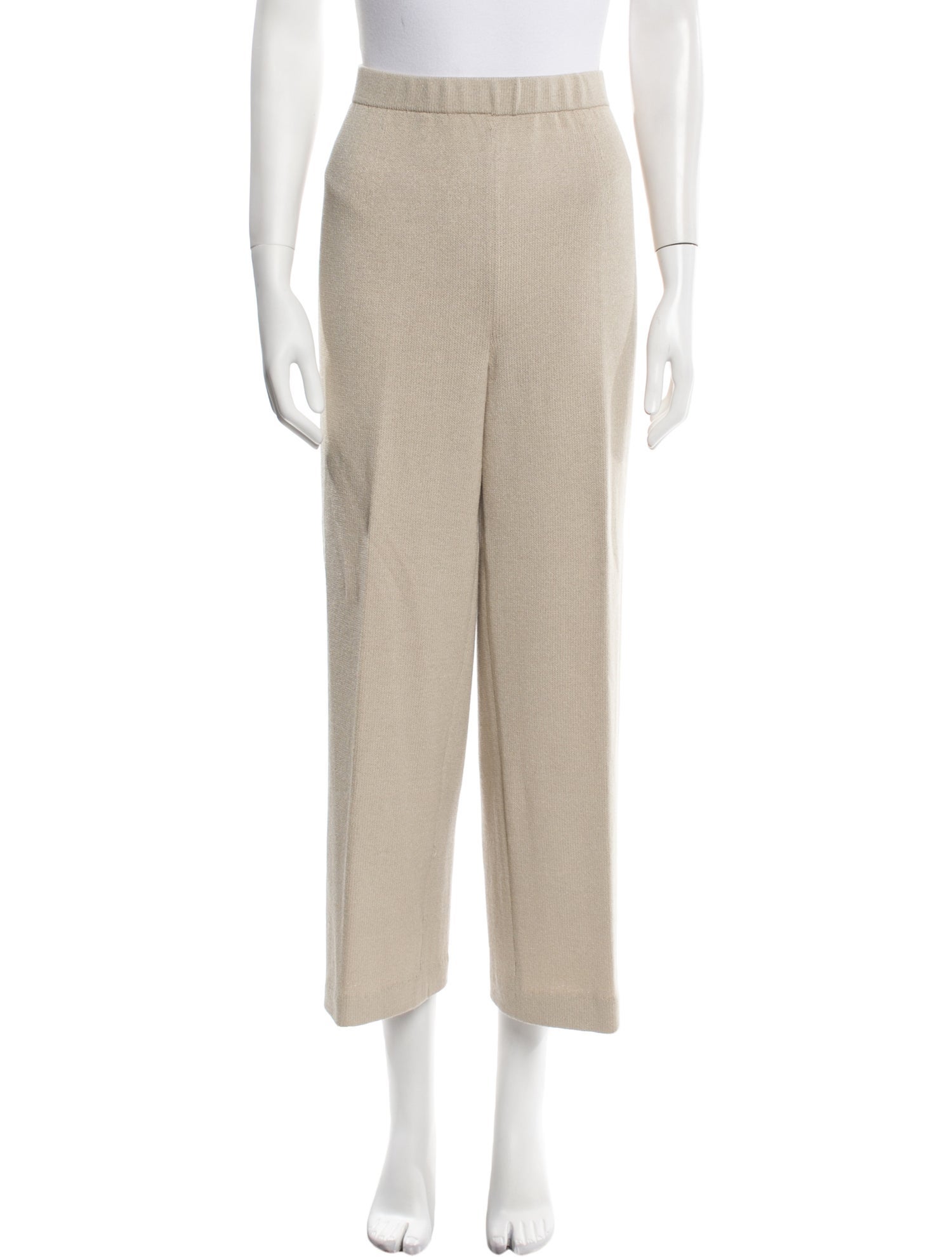 St. John Raw-Edge Trim Sweatpants