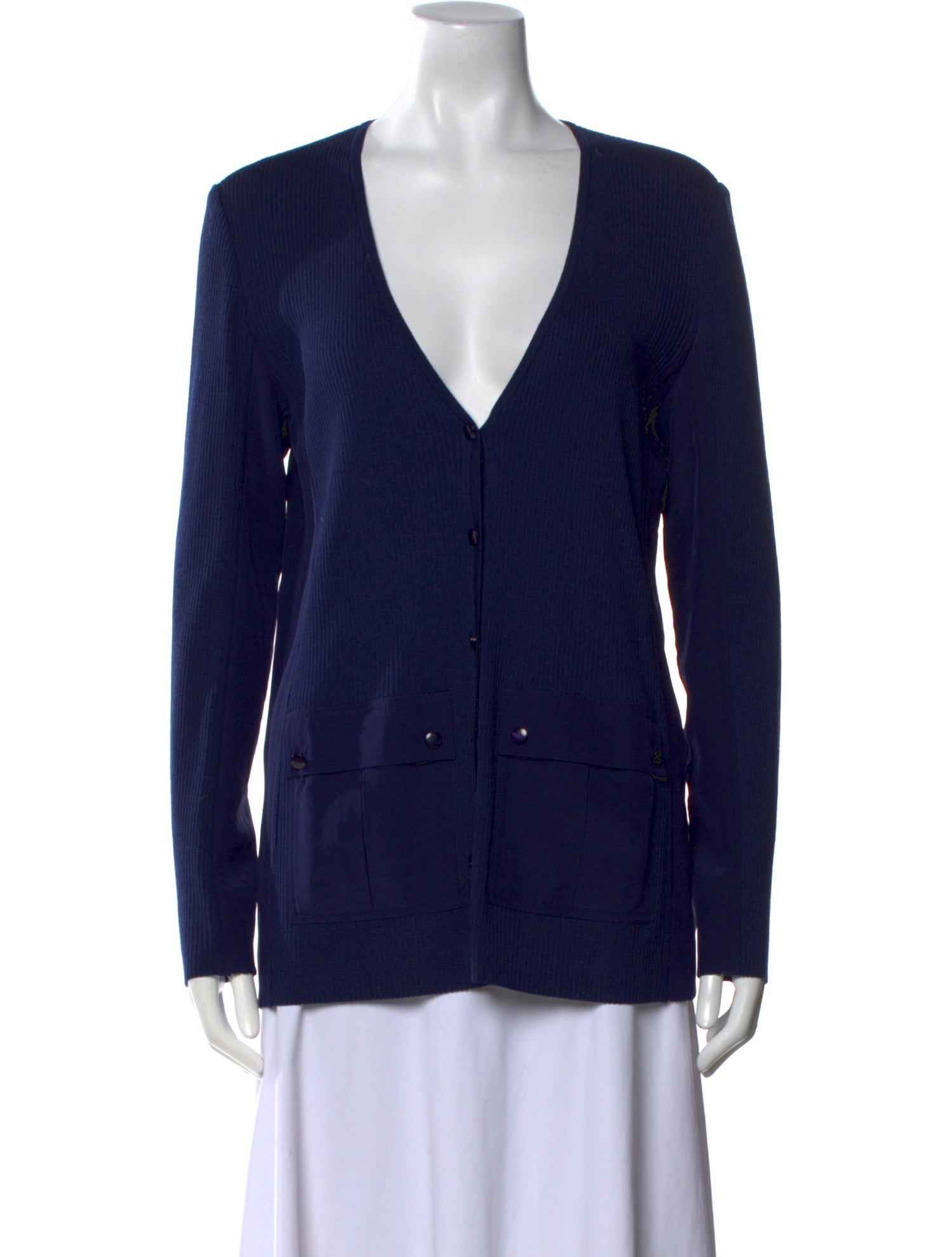 St. John Wool V-Neck Sweater