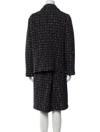 St. John Tweed Pattern Skirt Suit