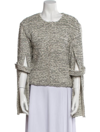 St. John Wool Tweed Pattern Jacket