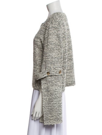 St. John Wool Tweed Pattern Jacket