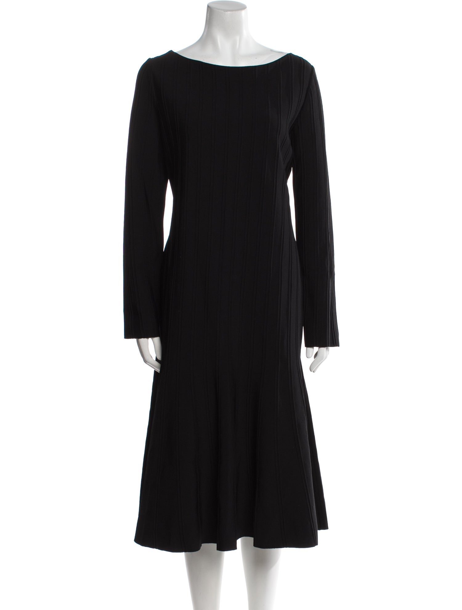 St. John Bateau Neckline Midi Length Dress w/ Tags