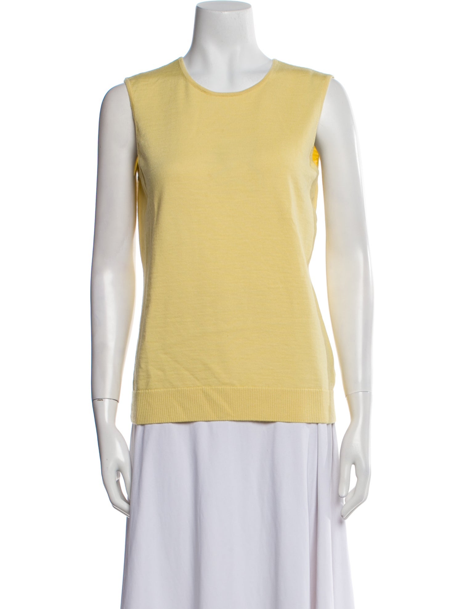 St. John Wool Scoop Neck Top