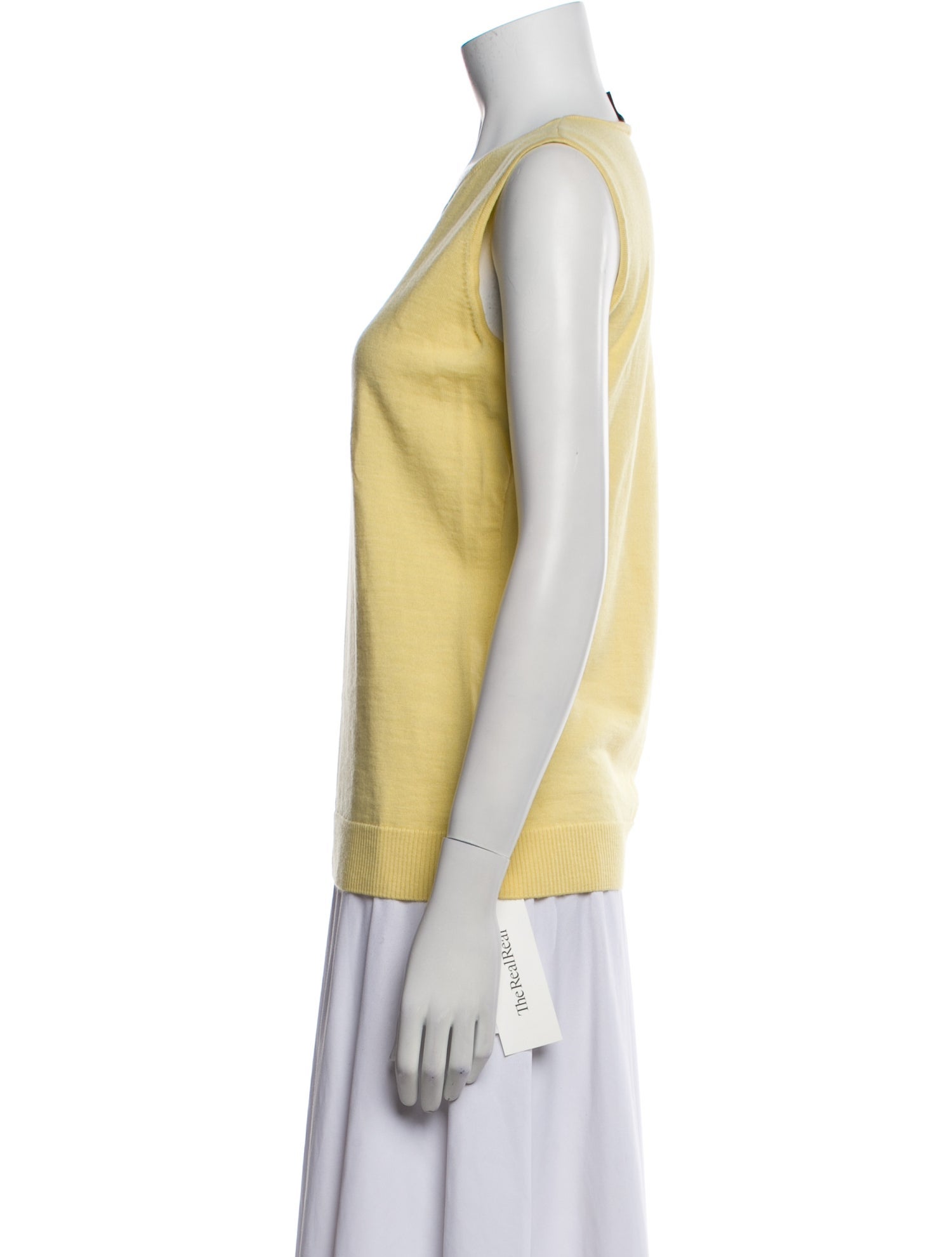 St. John Wool Scoop Neck Top