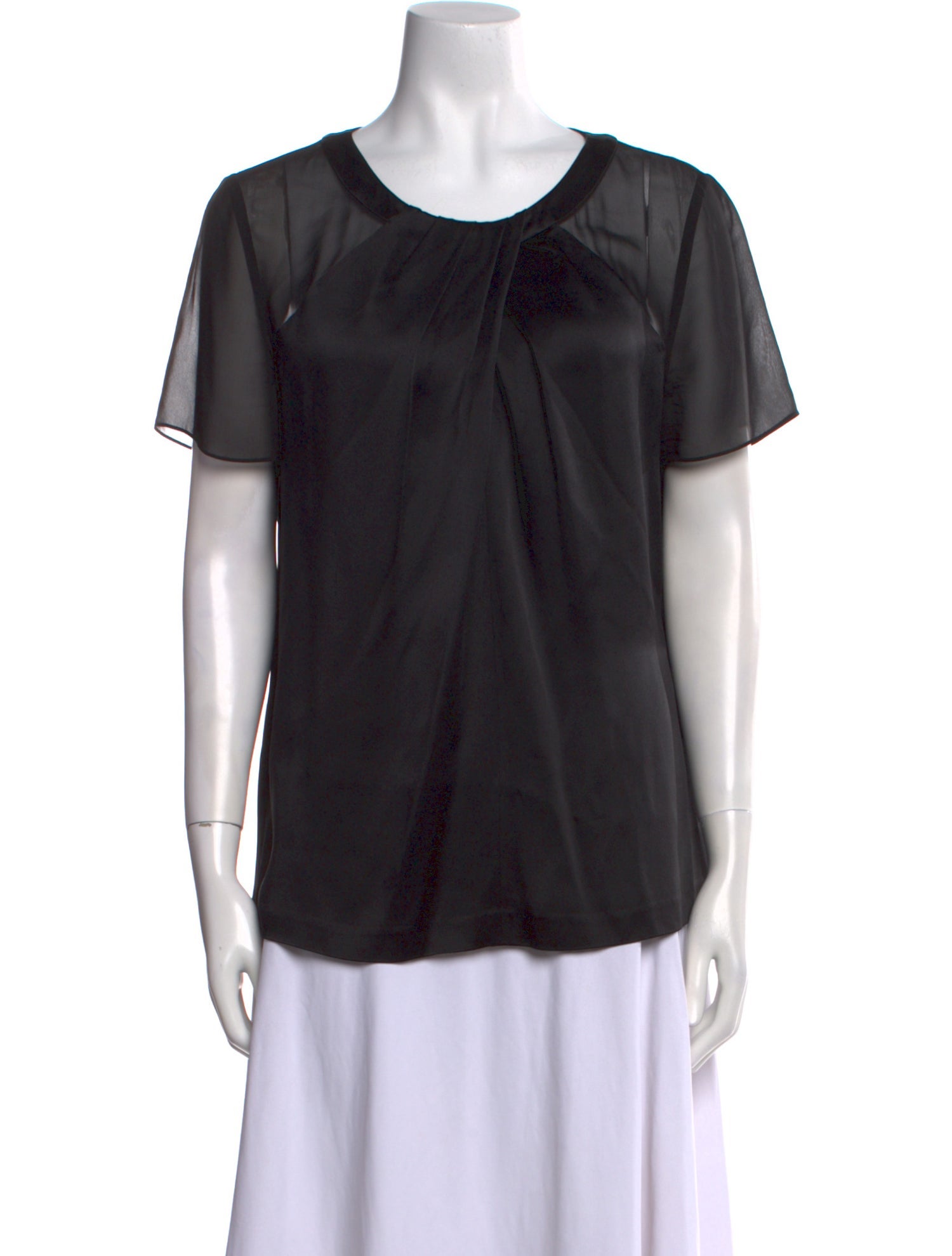 St. John Scoop Neck Short Sleeve T-Shirt