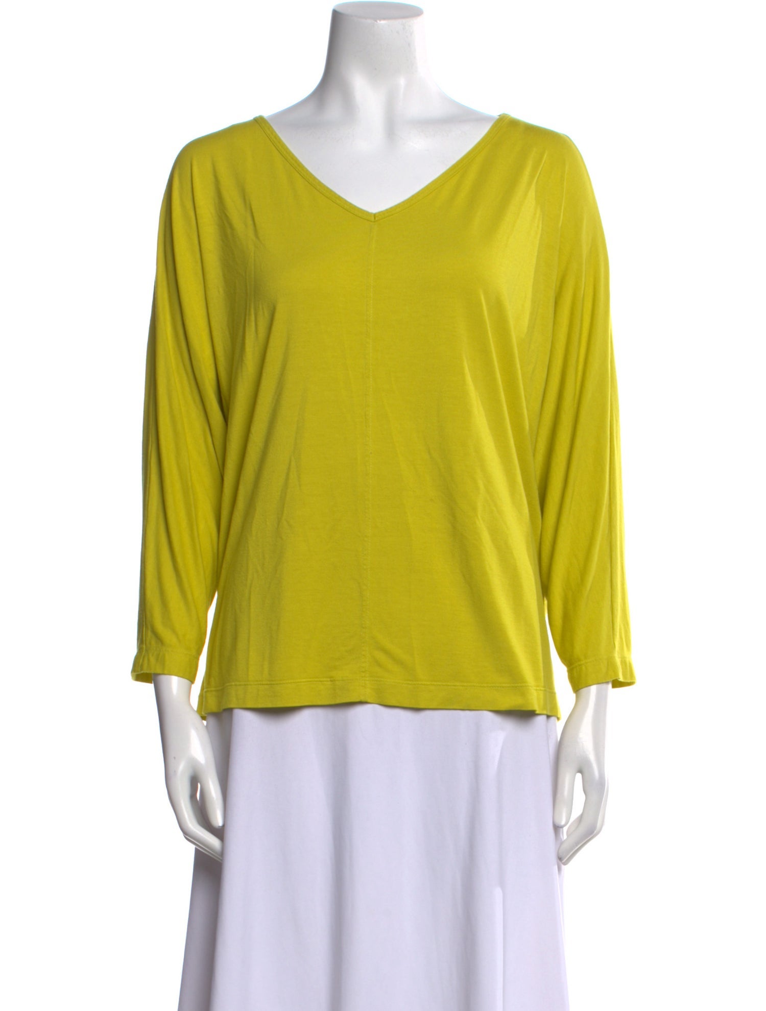 St. John V-Neck Three-Quarter Sleeve Top