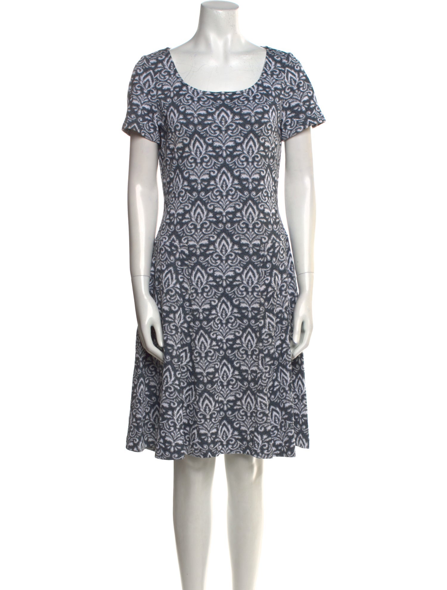 St. John Printed Knee-Length Dress