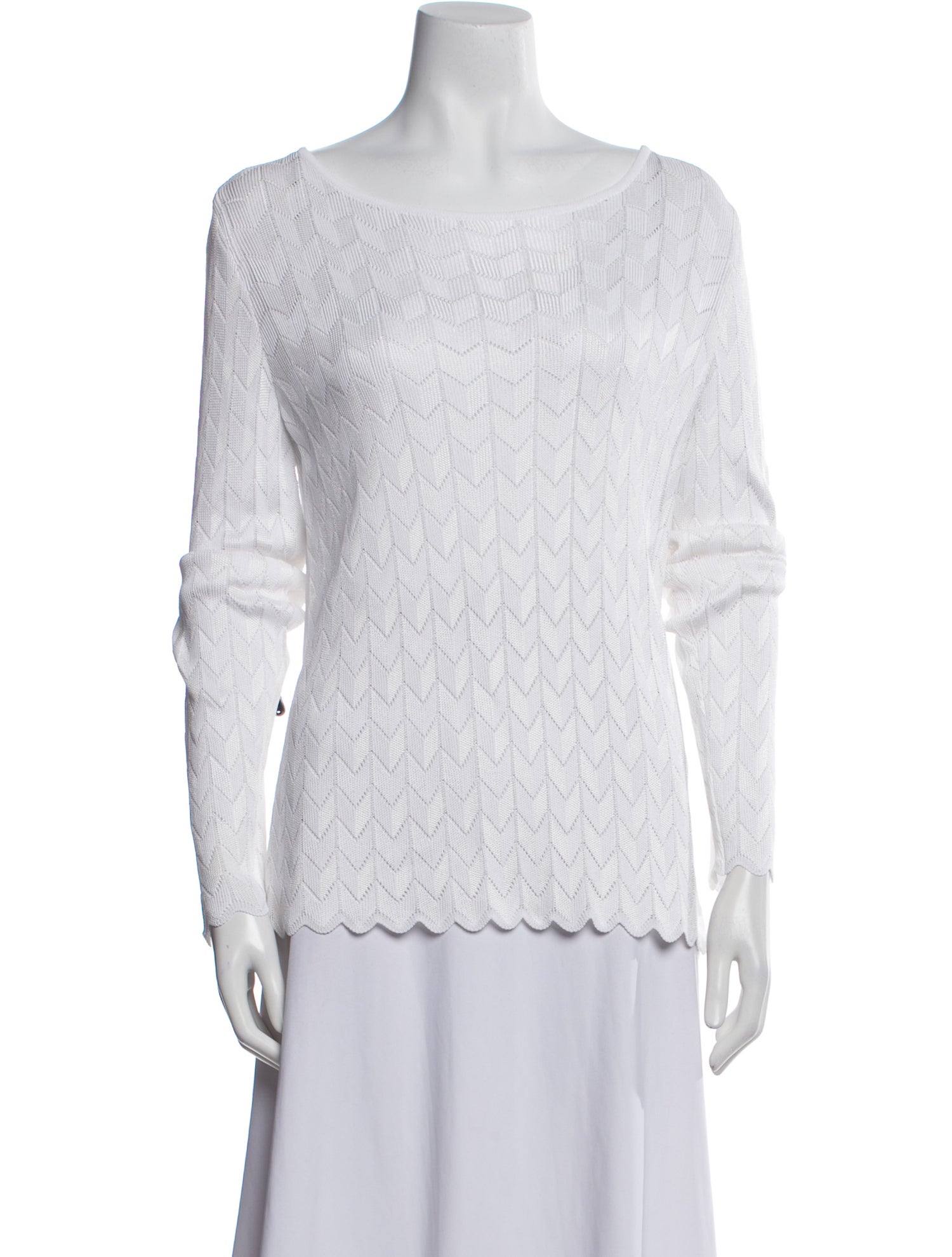 St. John Scoop Neck Sweater