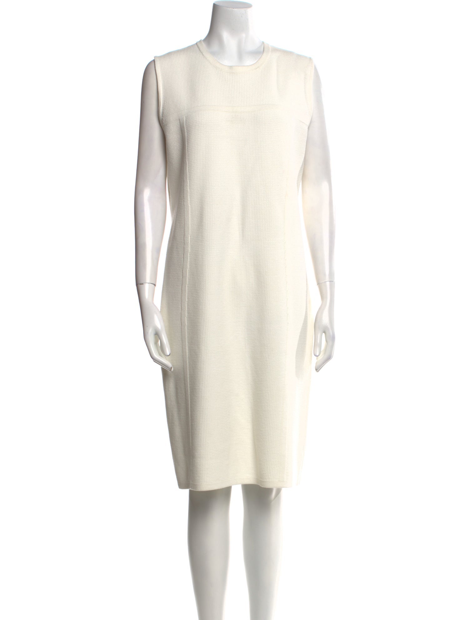 St. John Crew Neck Knee-Length Dress
