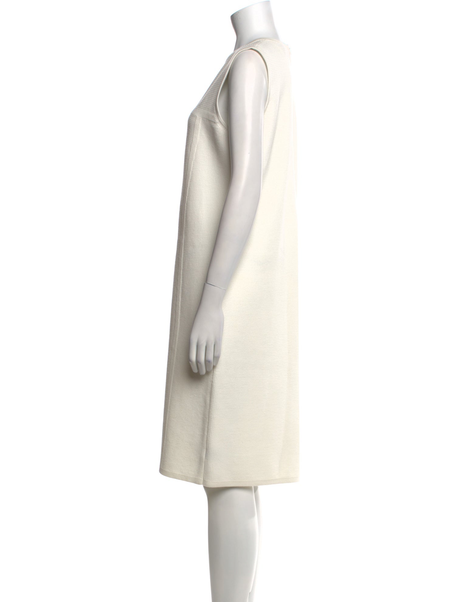 St. John Crew Neck Knee-Length Dress