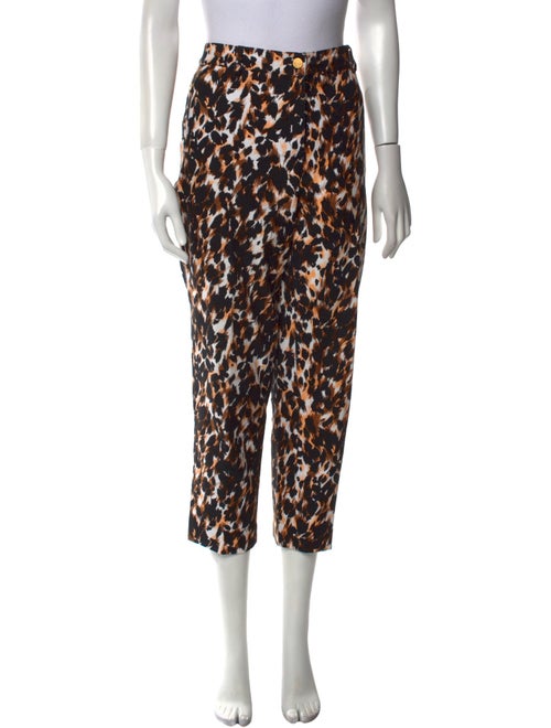 St. John Sport Animal Print Straight Leg Pants