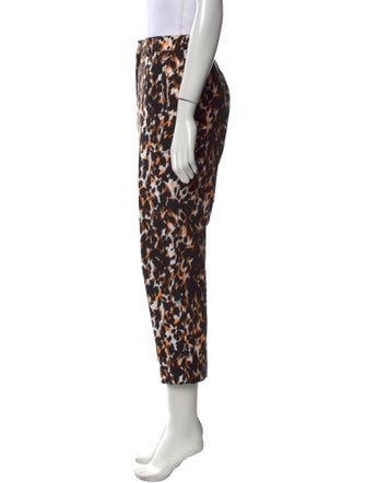 St. John Sport Animal Print Straight Leg Pants