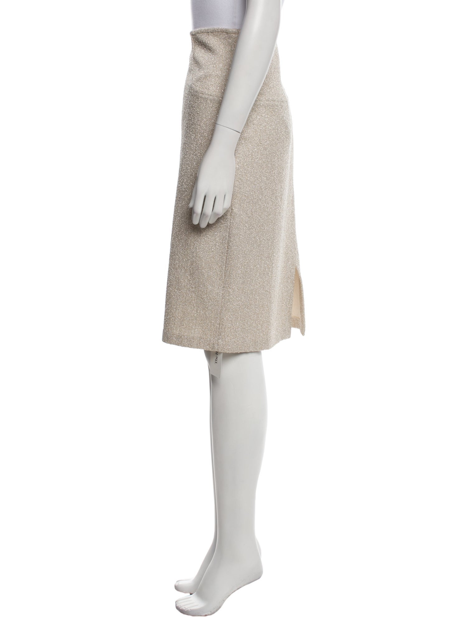 St. John Glitter Accents Knee-Length Skirt