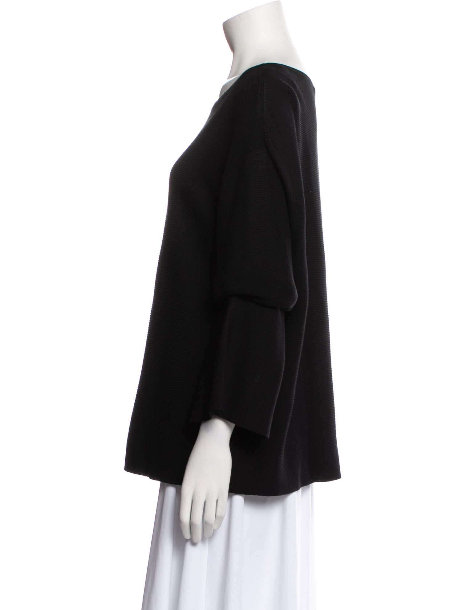 St. John Bateau Neckline Three-Quarter Sleeve Blouse