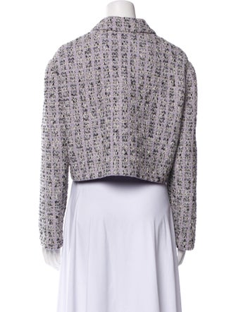 St. John Wool Tweed Pattern Blazer