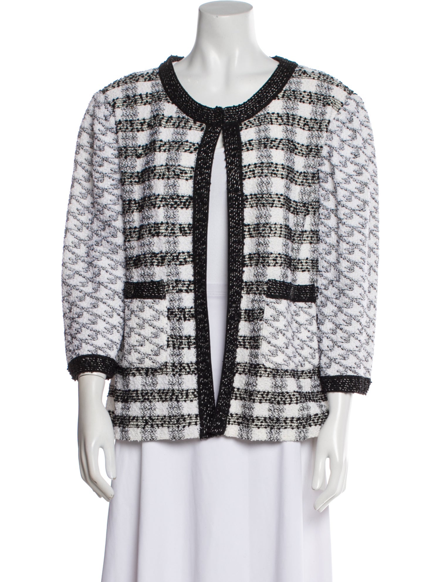 St. John Tweed Pattern Jacket