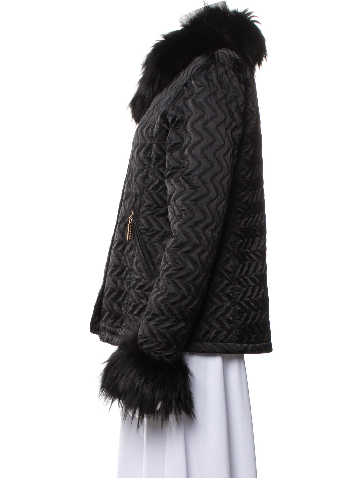 St. John Nylon Fur Jacket