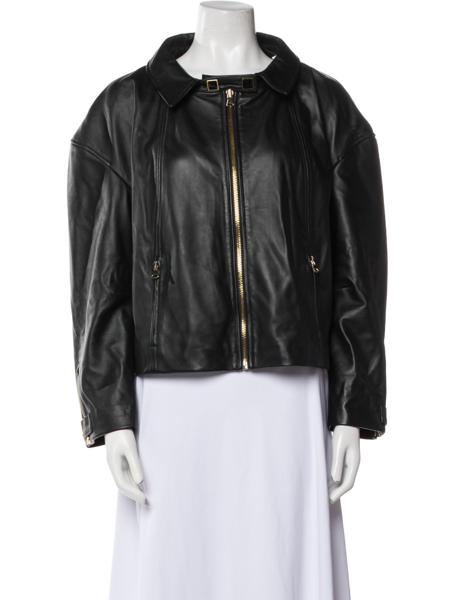 St. John Leather Biker Jacket