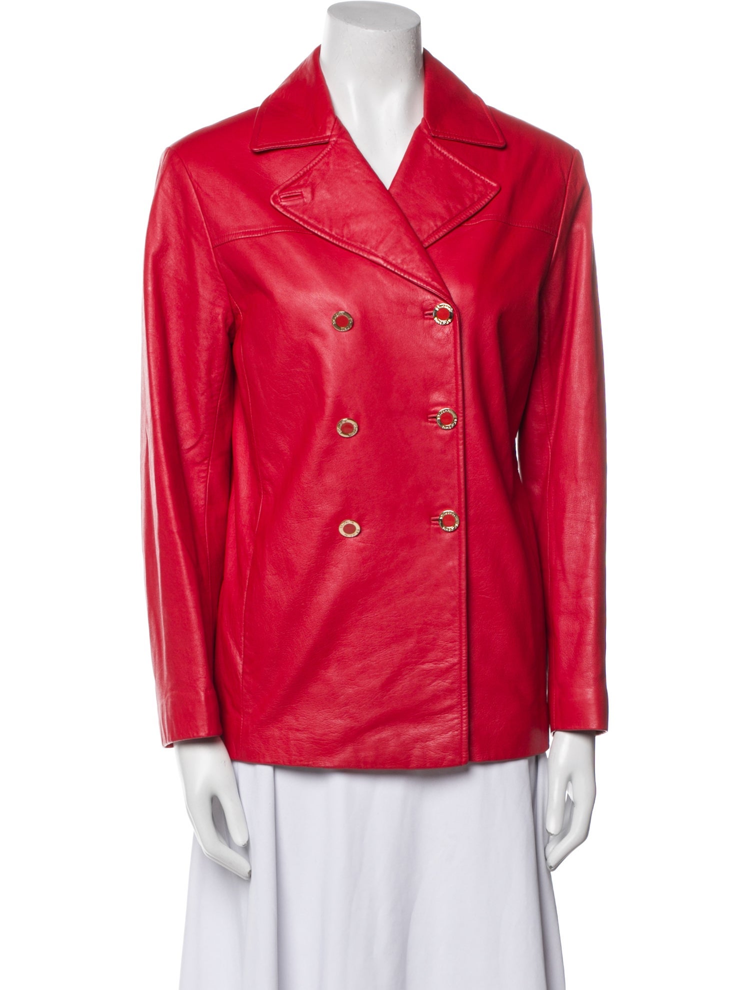 St. John Leather Blazer