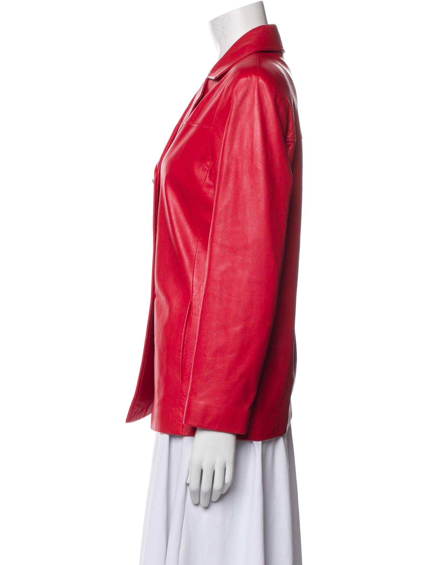 St. John Leather Blazer