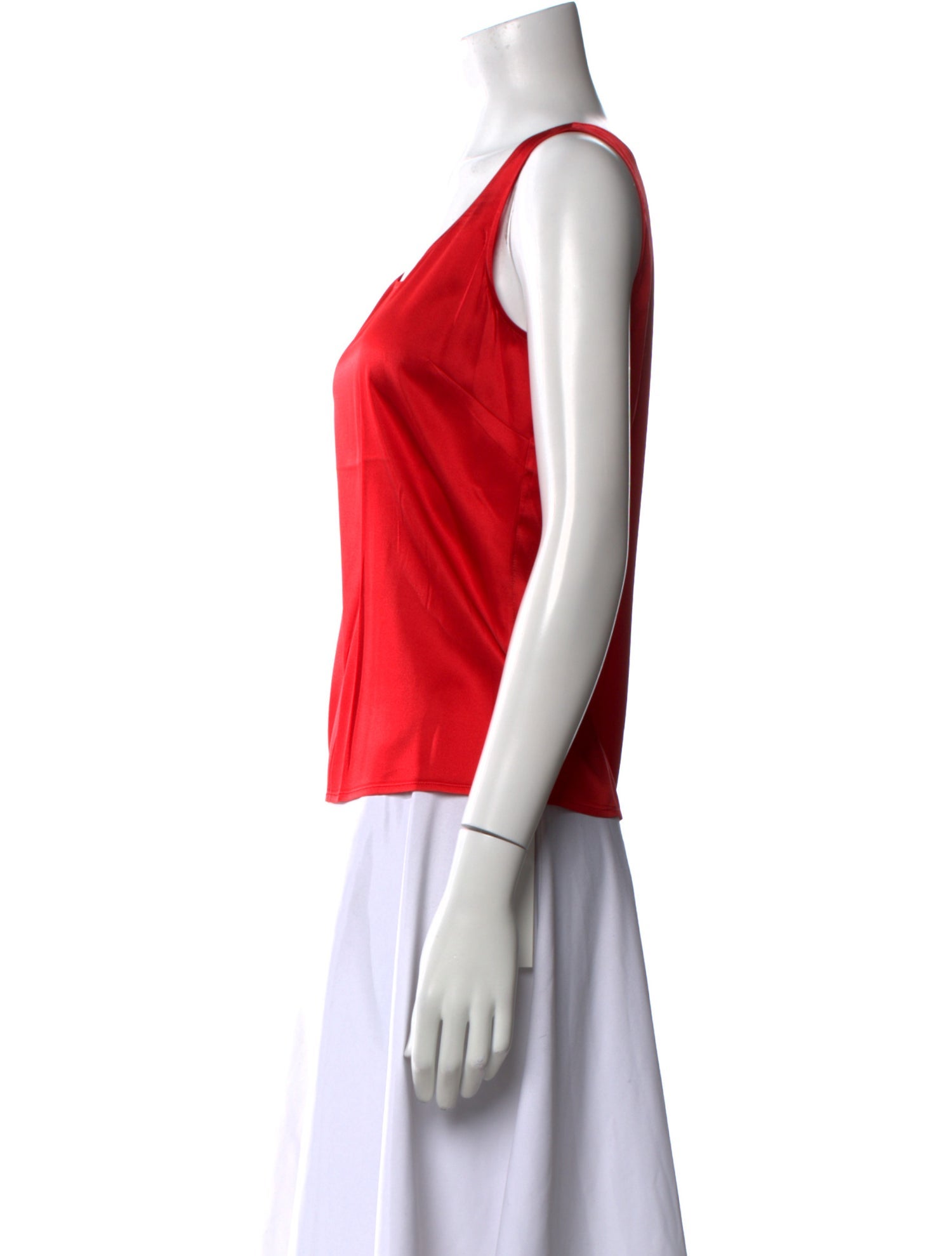 St. John Silk Scoop Neck Top