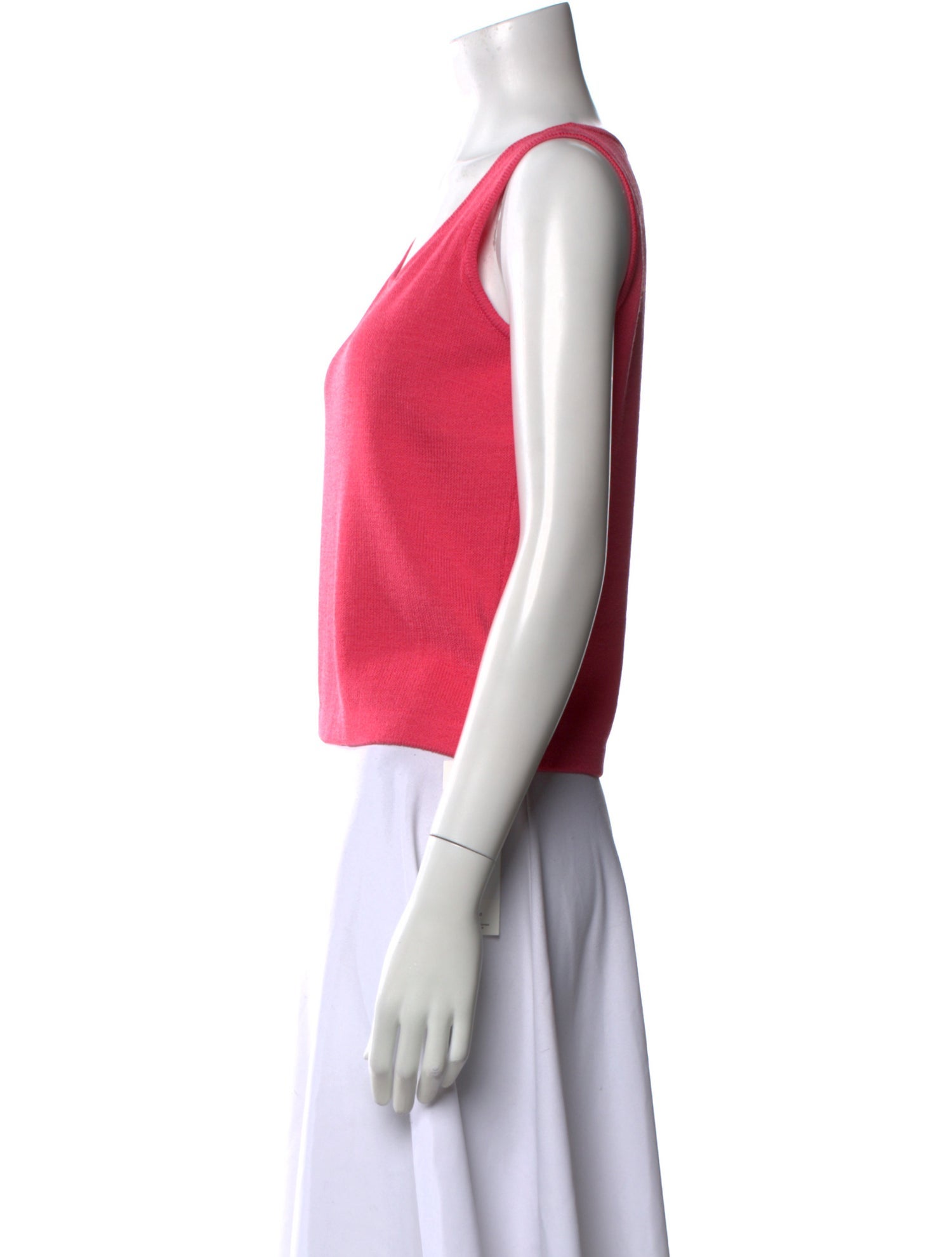 St. John Wool Scoop Neck Top