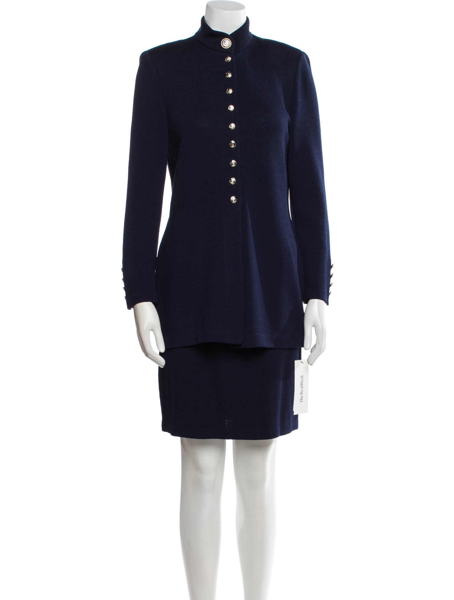 St. John Crystal Embellishments Skirt Set