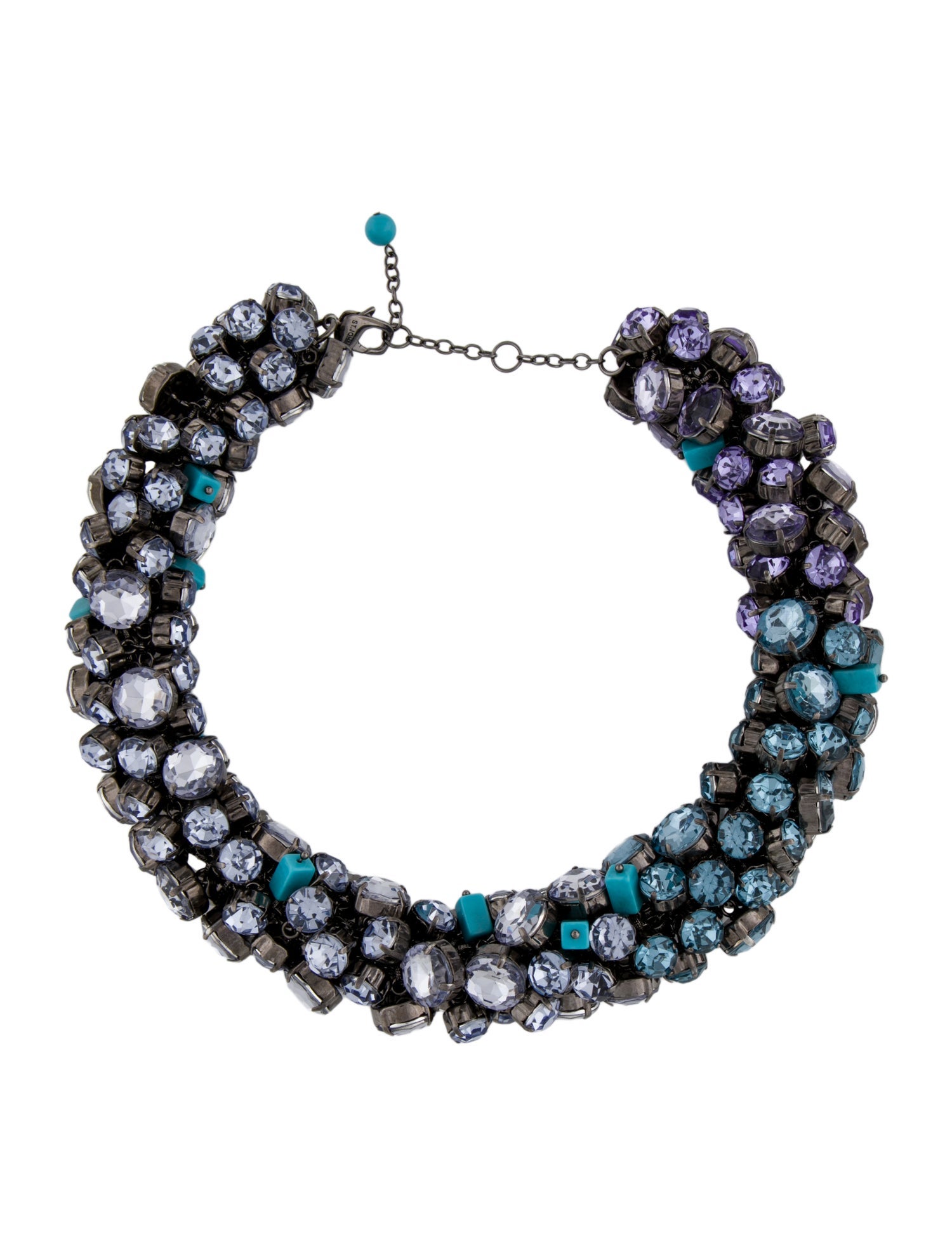 St. John Crystal & Resin Collar Necklace