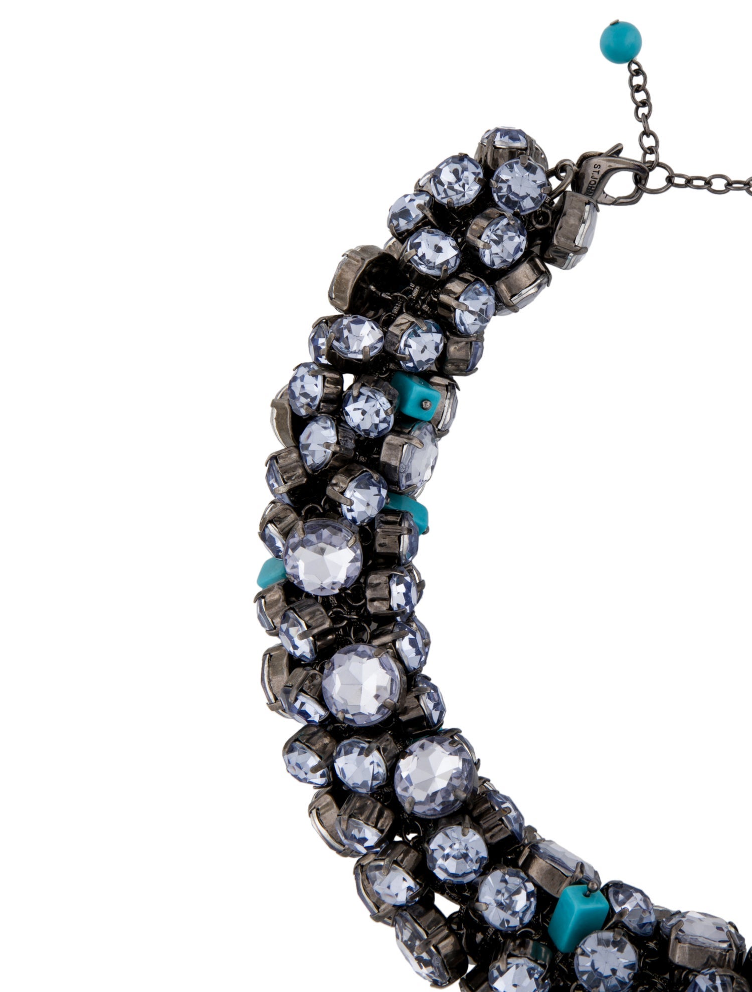 St. John Crystal & Resin Collar Necklace