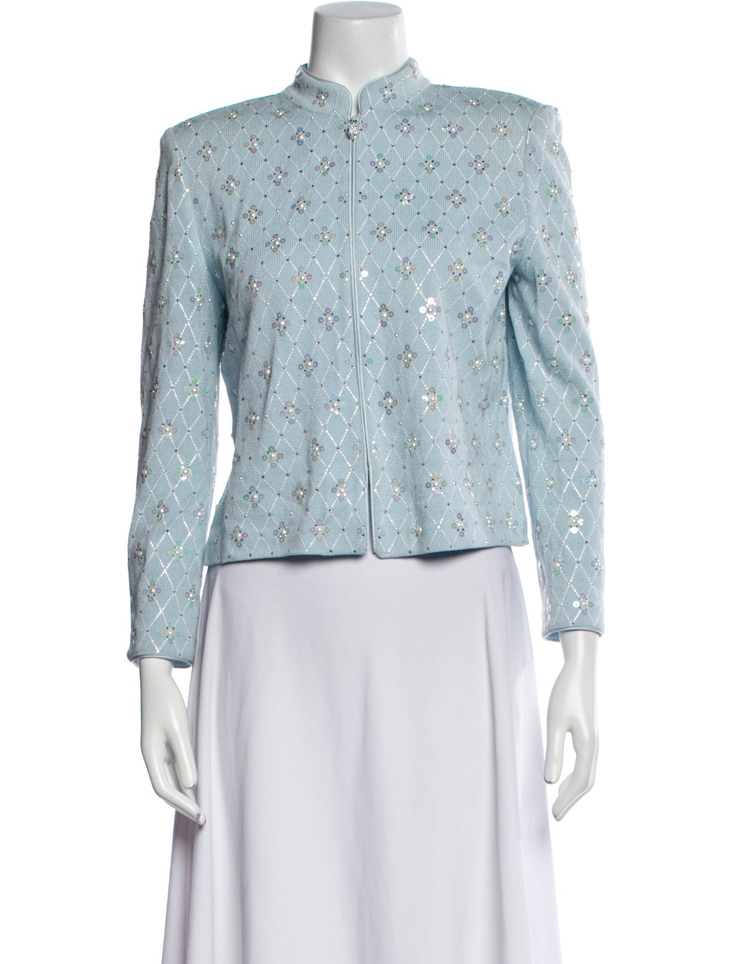 St. John Evening Floral Print Evening Jacket
