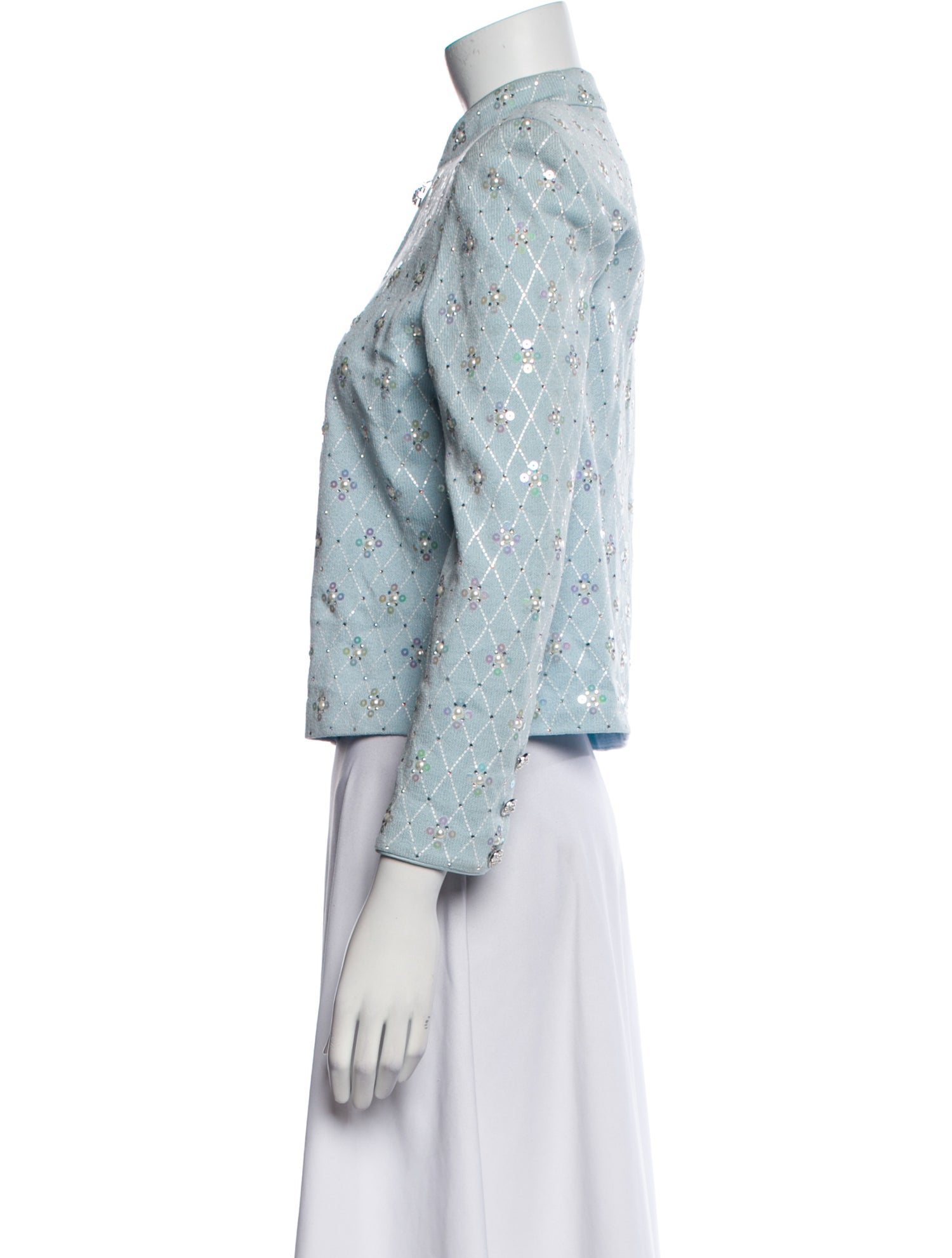 St. John Evening Floral Print Evening Jacket