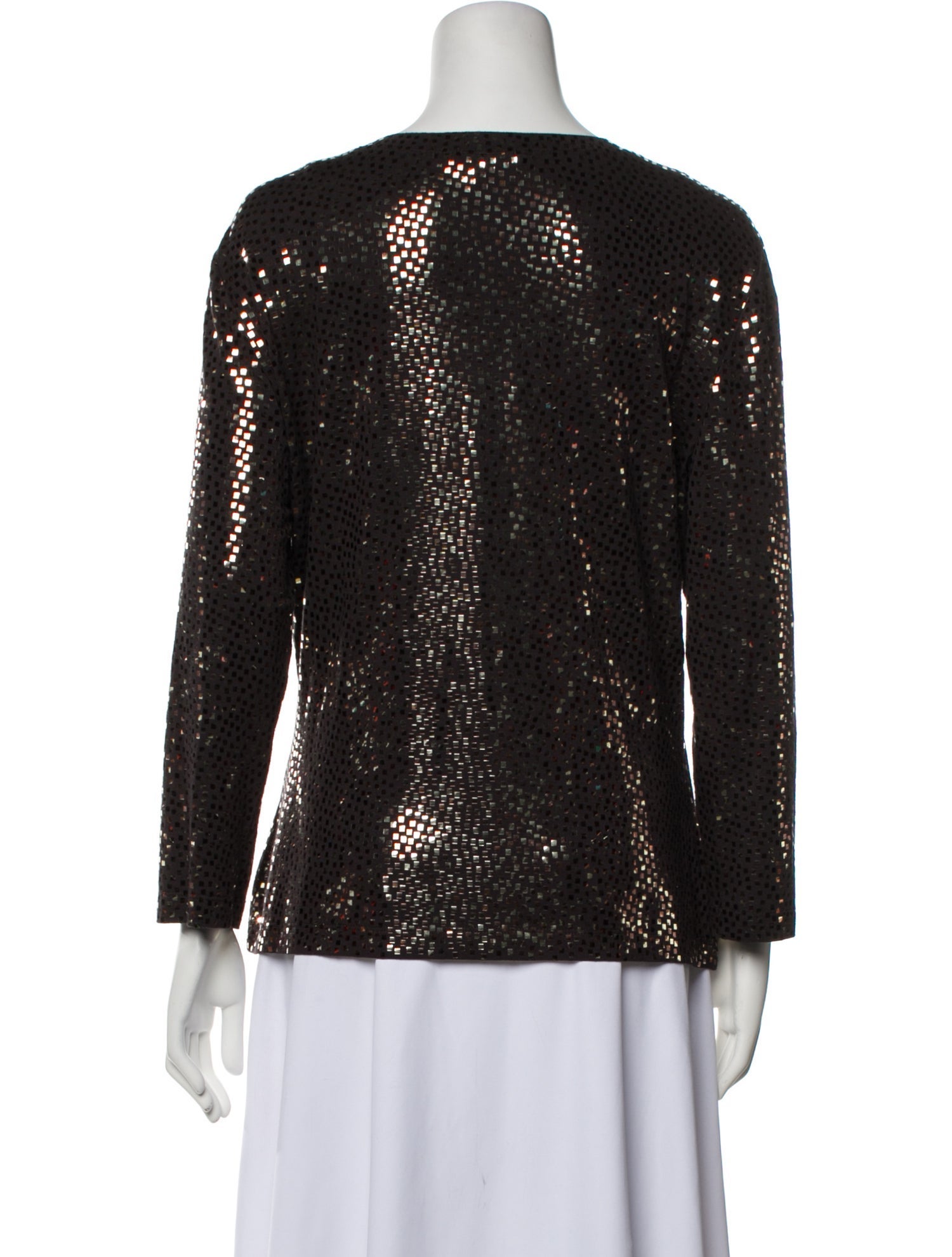 St. John V-Neck Three-Quarter Sleeve Top