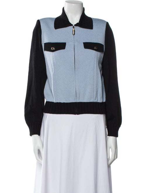 St. John Colorblock Pattern Jacket