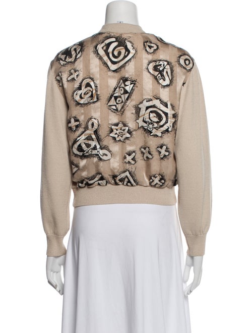 St. John Wool Graphic Print Jacket