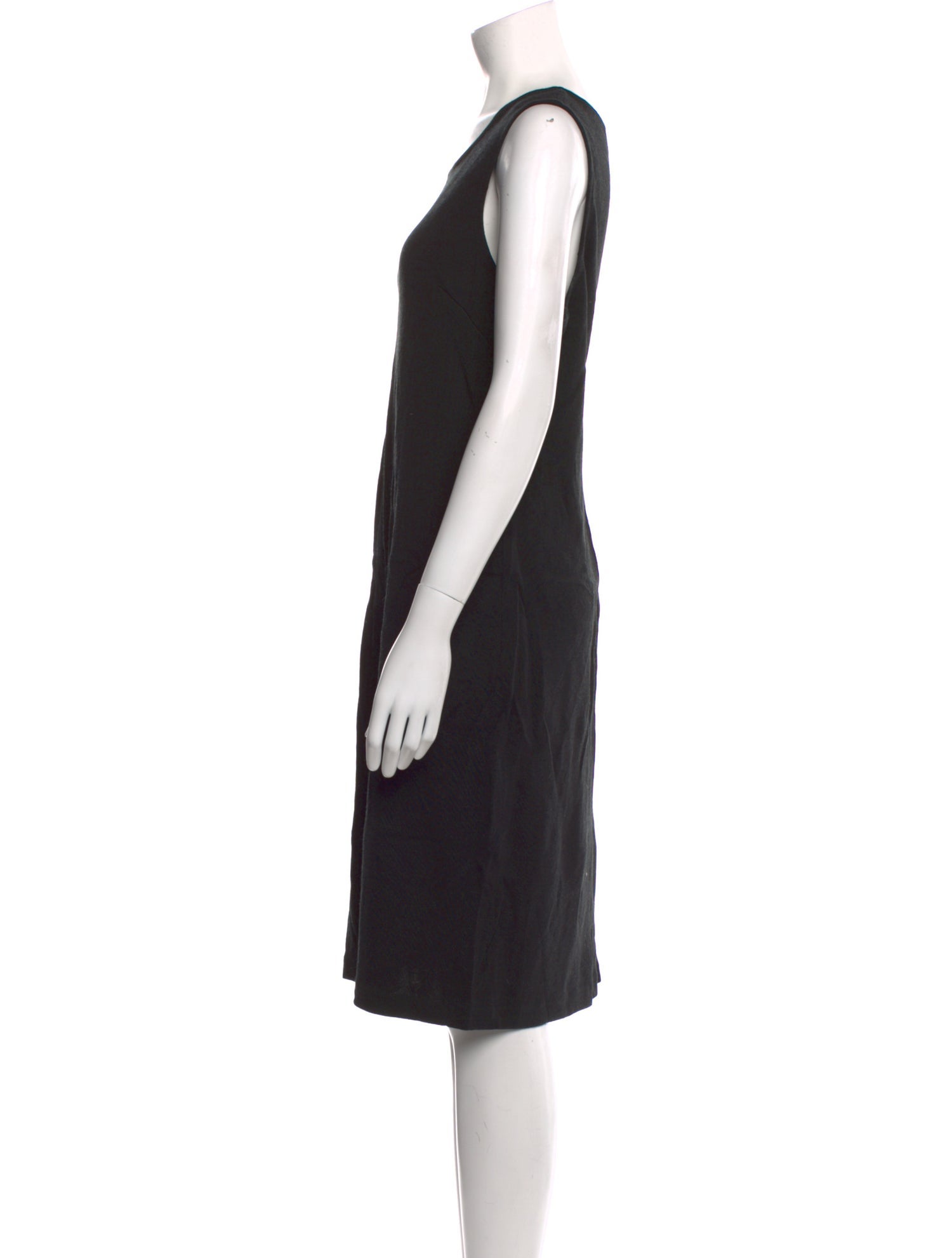 St. John Scoop Neck Knee-Length Dress