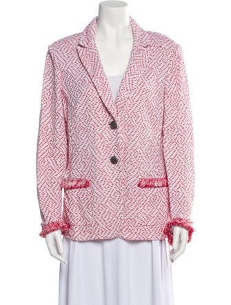 St. John Wool Patterned Blazer