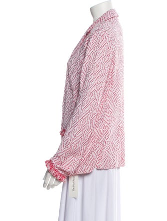 St. John Wool Patterned Blazer