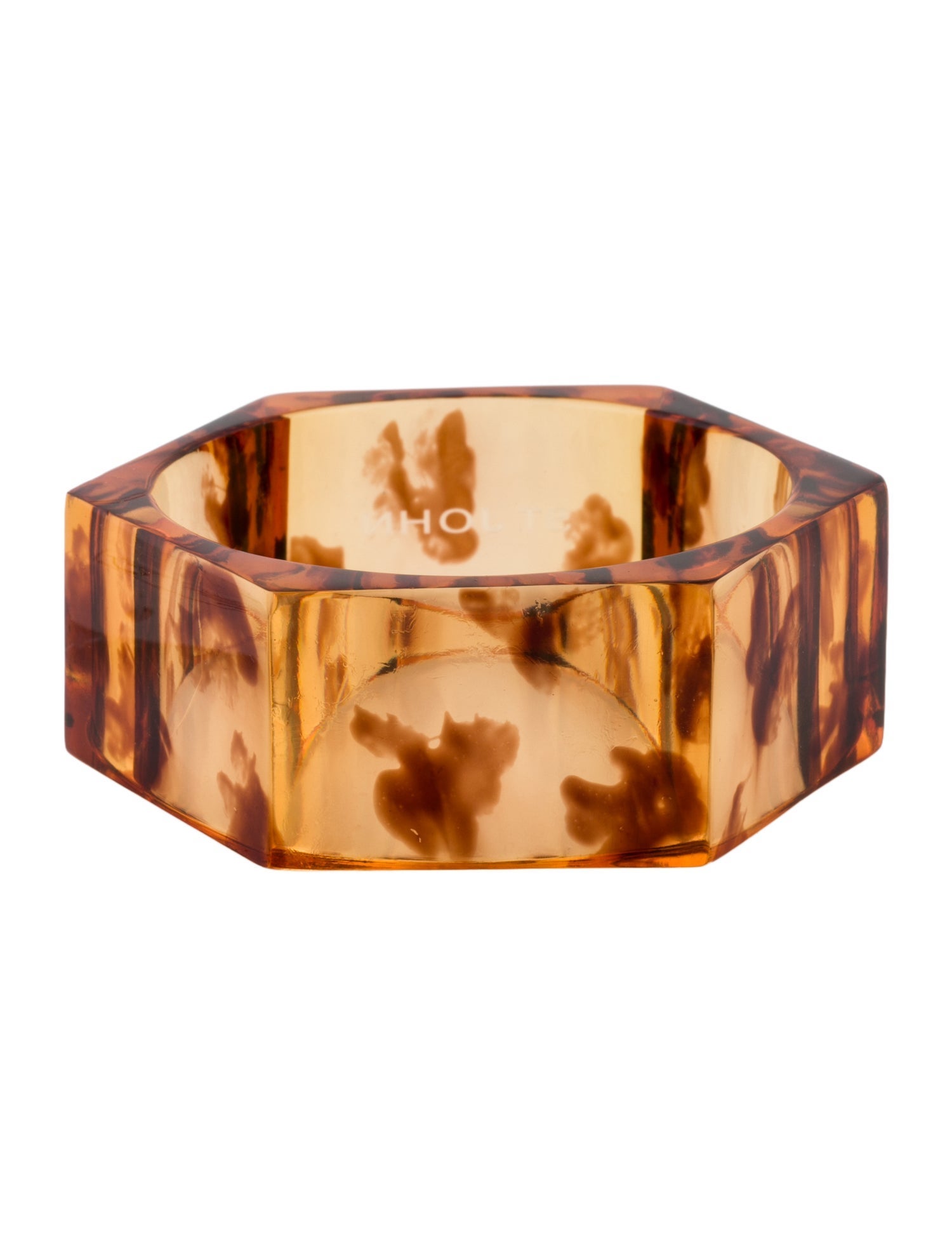 St. John Lucite Hexagon Bangle Bracelet