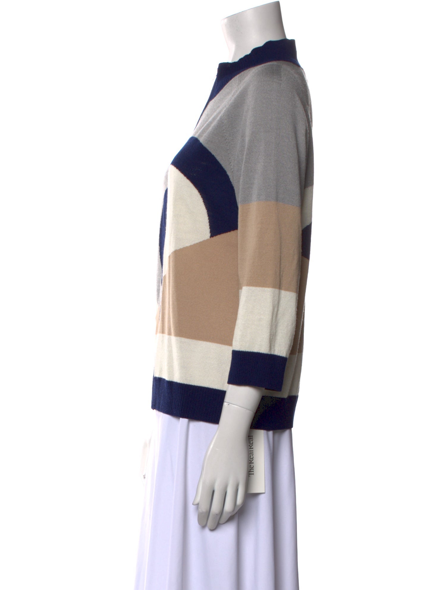 St. John Wool Striped Sweatshirt