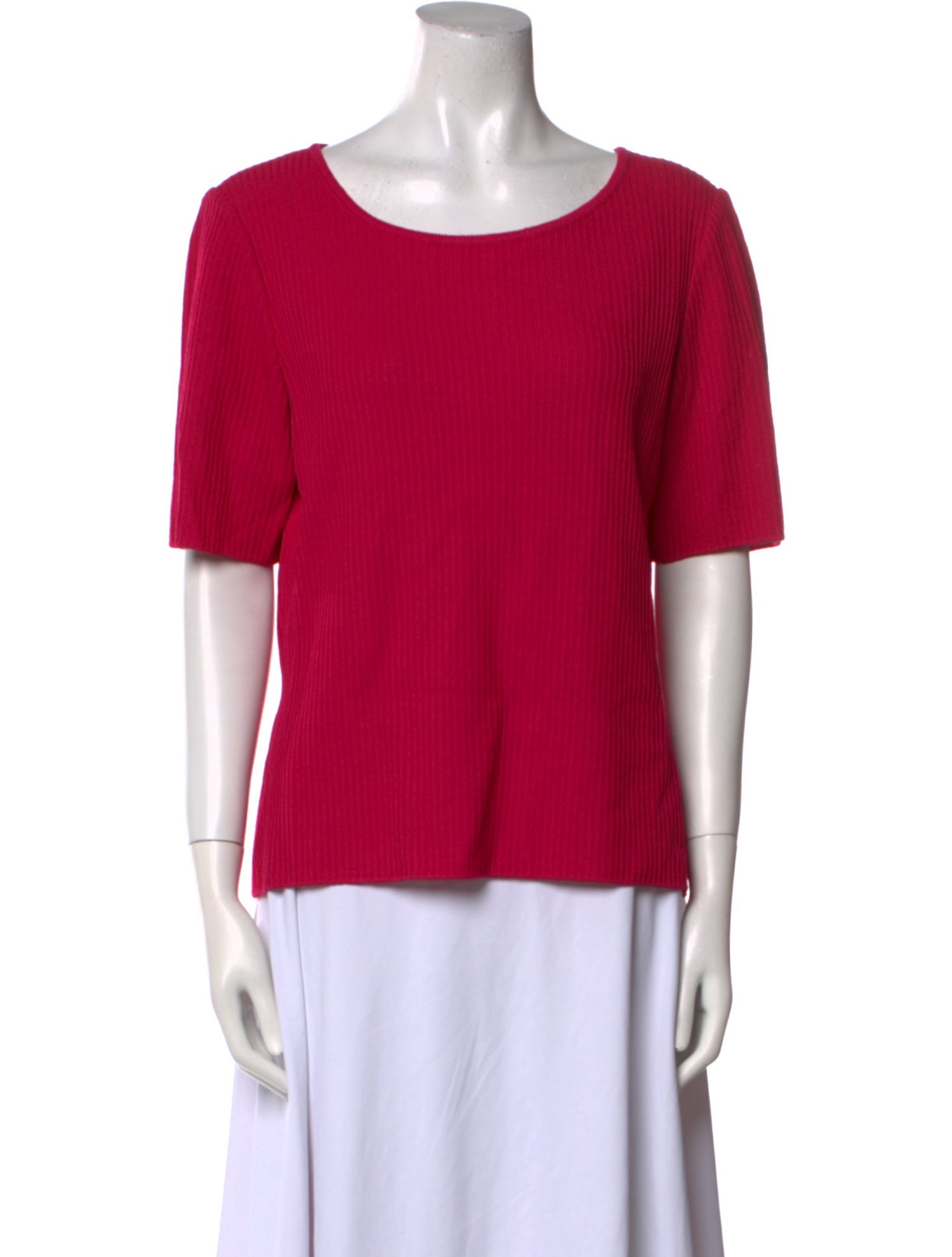 St. John Scoop Neck Short Sleeve T-Shirt