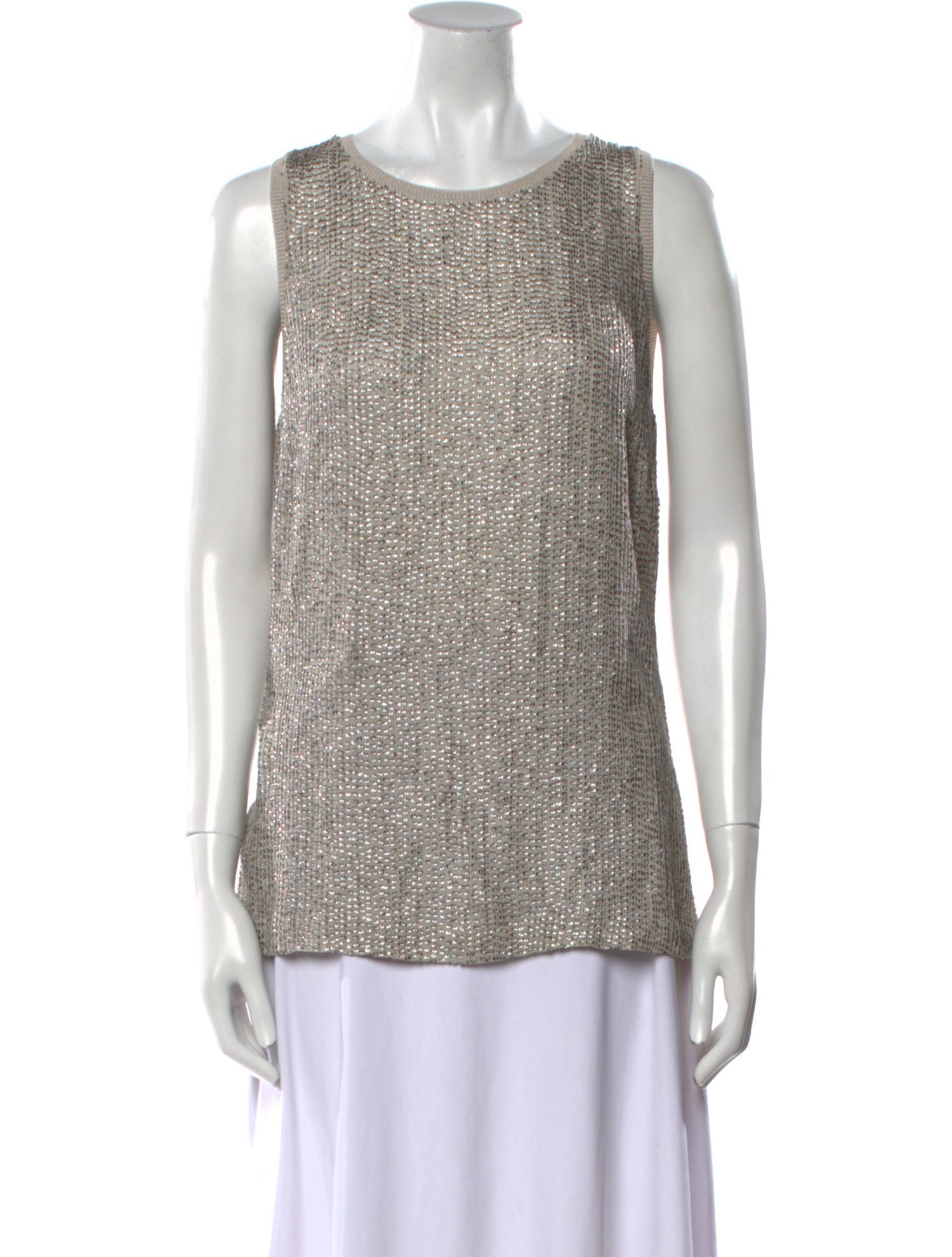 St. John Silk Crew Neck Top w/ Tags