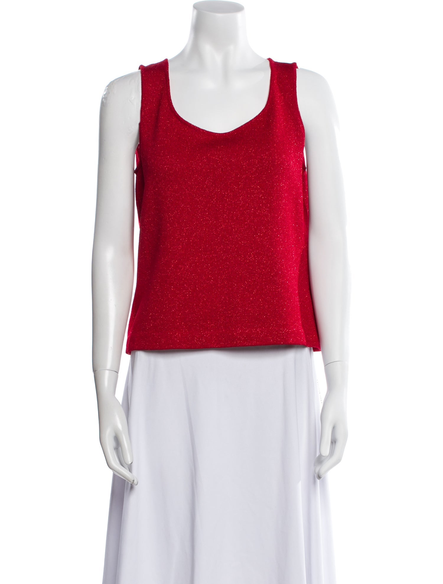 St. John Wool Scoop Neck Top