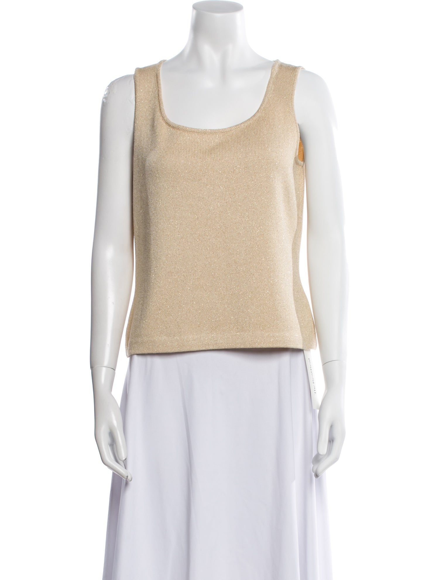 St. John Wool Scoop Neck Top