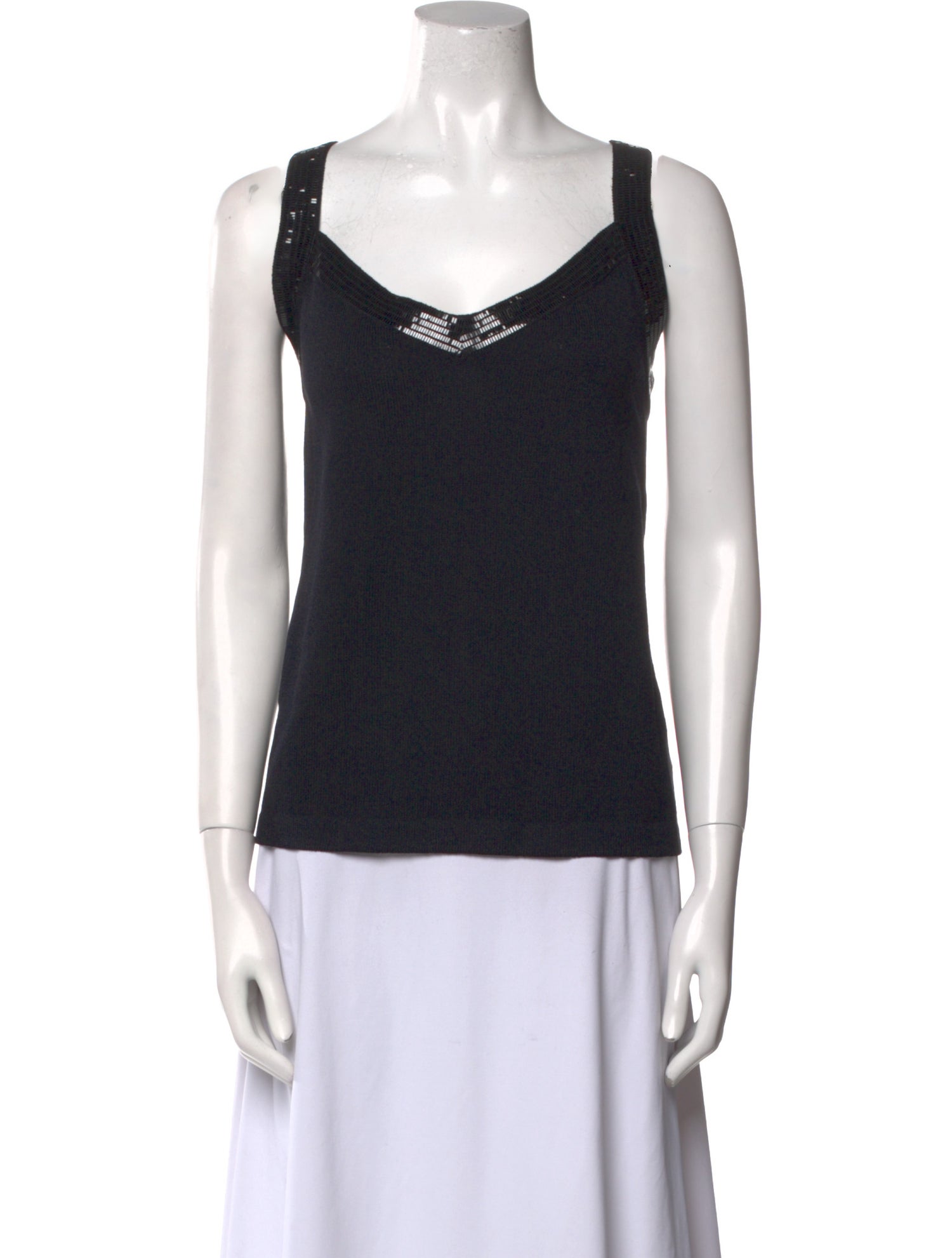 St. John Wool Scoop Neck Top