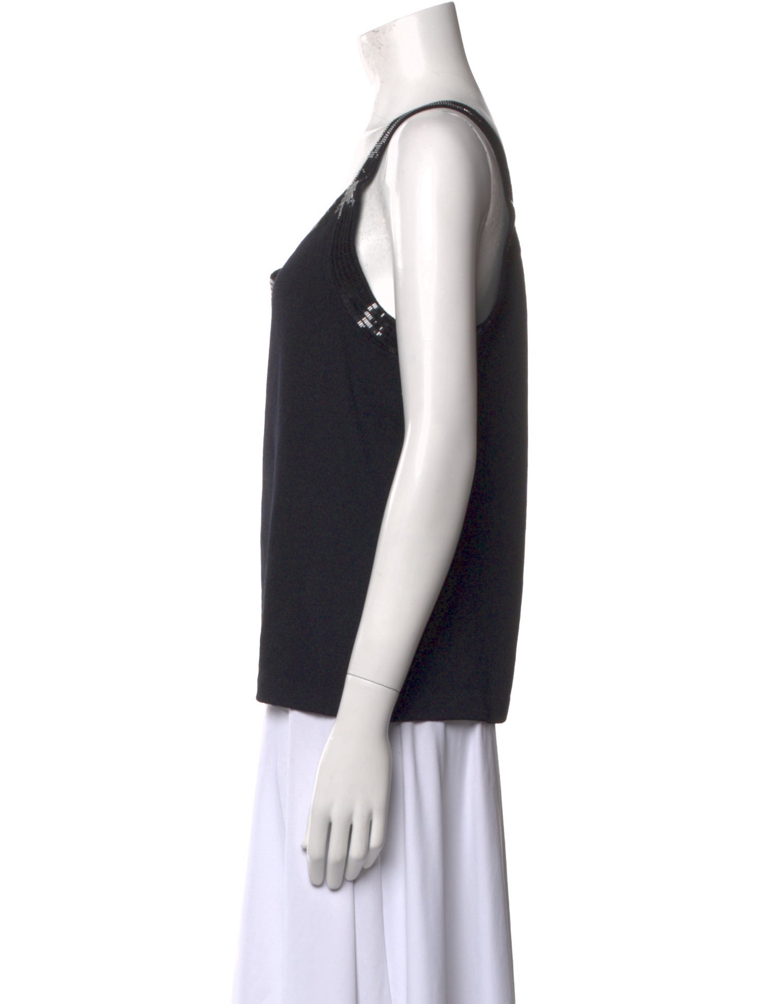 St. John Wool Scoop Neck Top