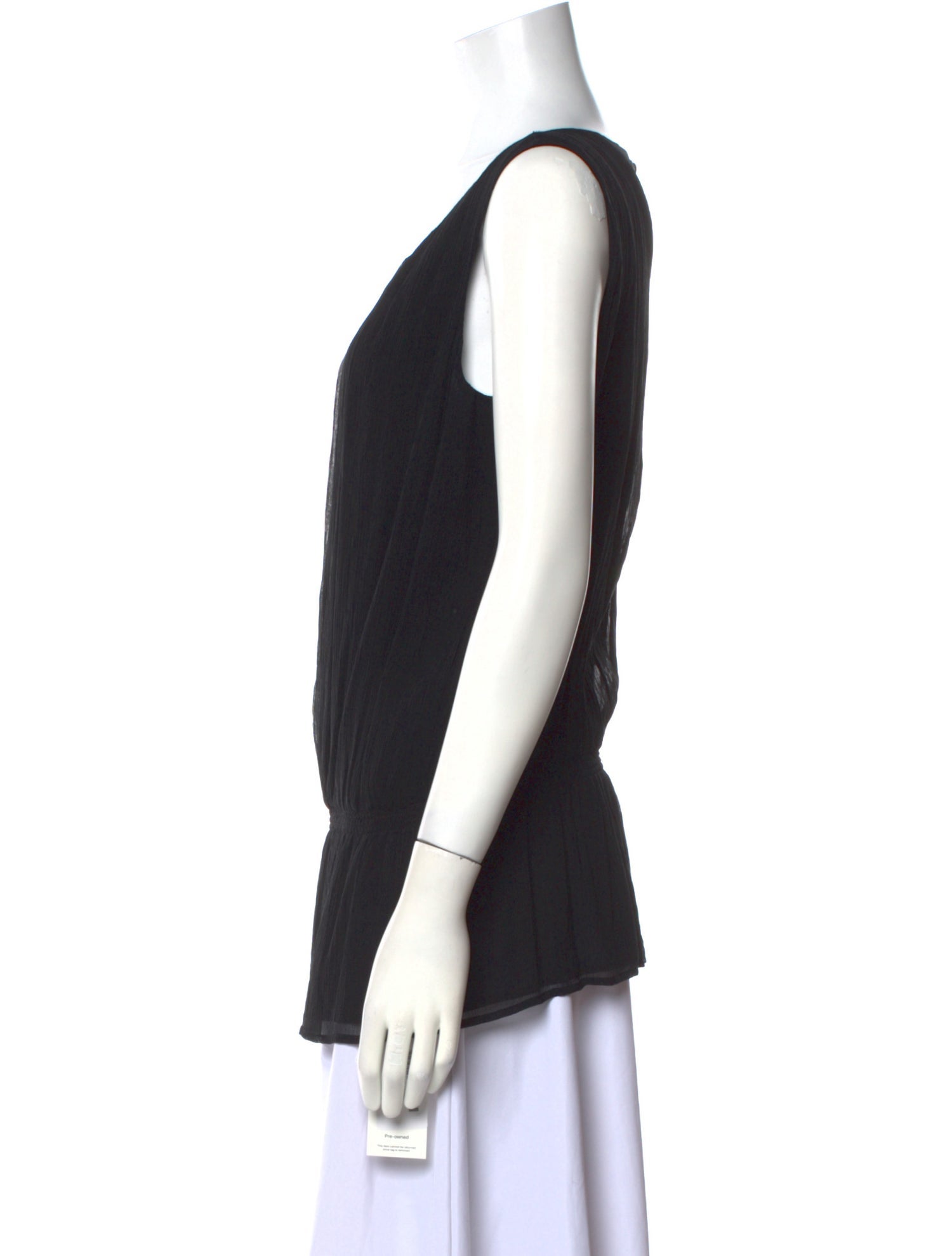 St. John Silk Scoop Neck Top