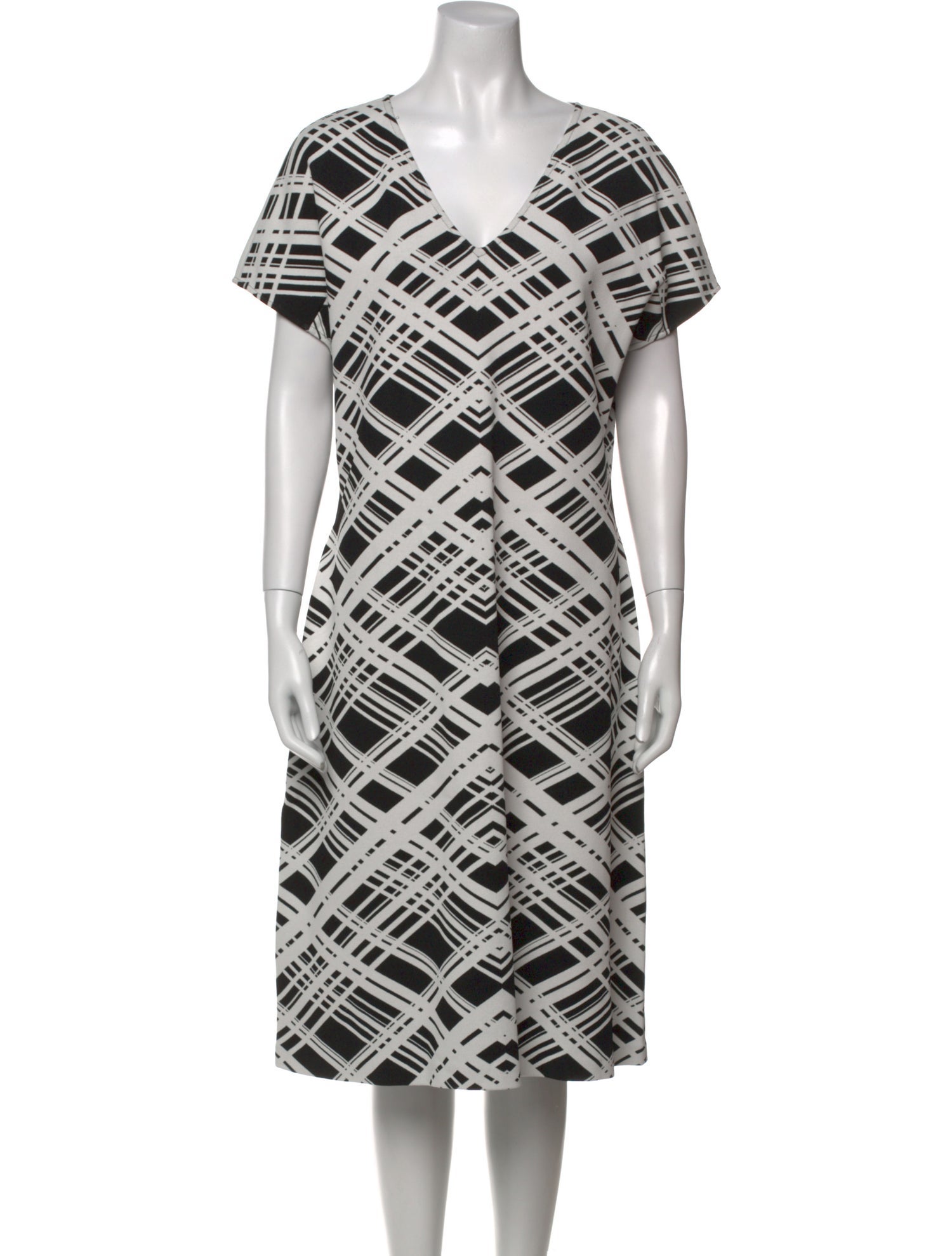 St. John Printed Midi Length Dress w/ Tags